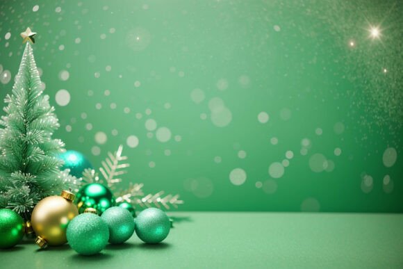 Download Vintage Green Christmas Background - Vintage Collection