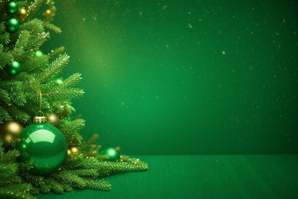 Download Vintage Green Christmas Background - Vintage Collection