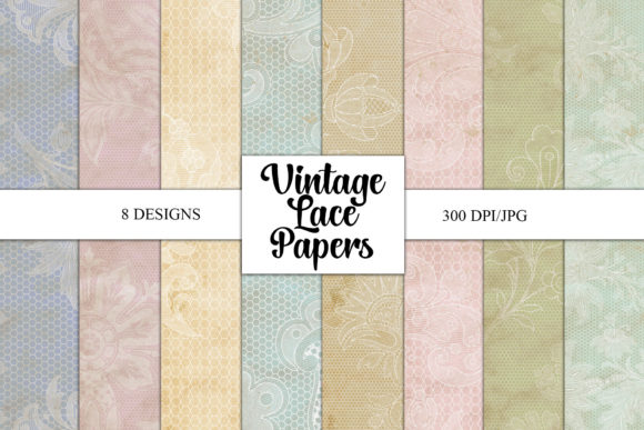 Download Vintage Lace Pattern Paper - Vintage Collection