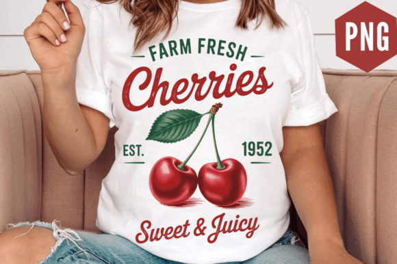 Download Vintage Cherry Retro Summer Fruit PNG De - Vintage Collection