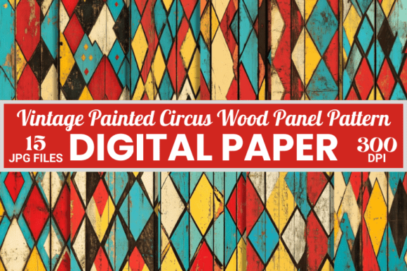 Download Vintage Painted Circus Barn Wood Pattern - Vintage Collection