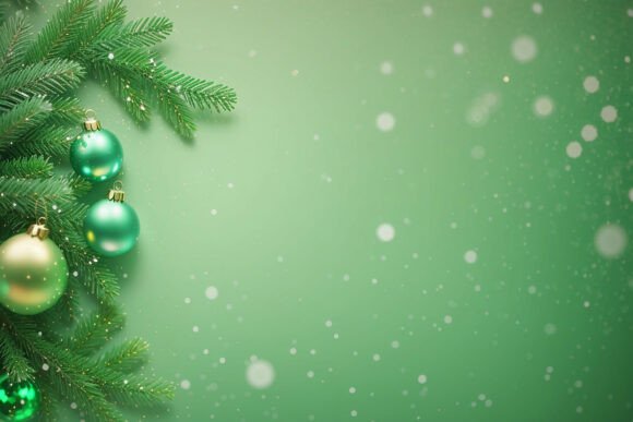 Download Vintage Green Christmas Background - Vintage Collection